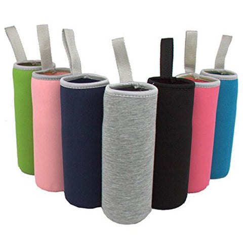 Neoprene Insulated Collapsible Drink Bottle Covers Carrier Sleeve (1 piece)