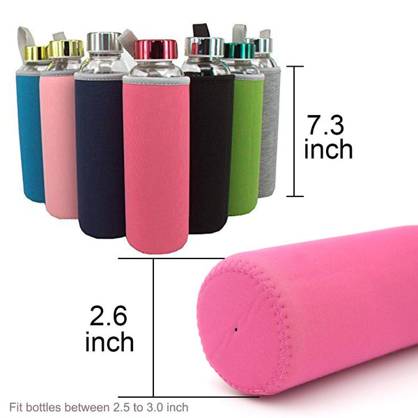Neoprene Insulated Collapsible Drink Bottle Covers Carrier Sleeve (1 piece)