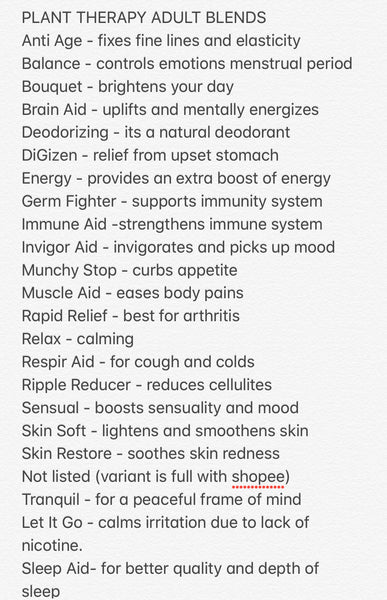 Plant Therapy Adult  POTION - Essential Oil Roller Bottle 10ml