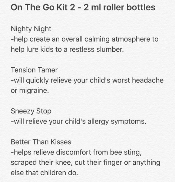 A ON THE  GO KIT - 5ml Roller Potion Sampler (4 pieces)