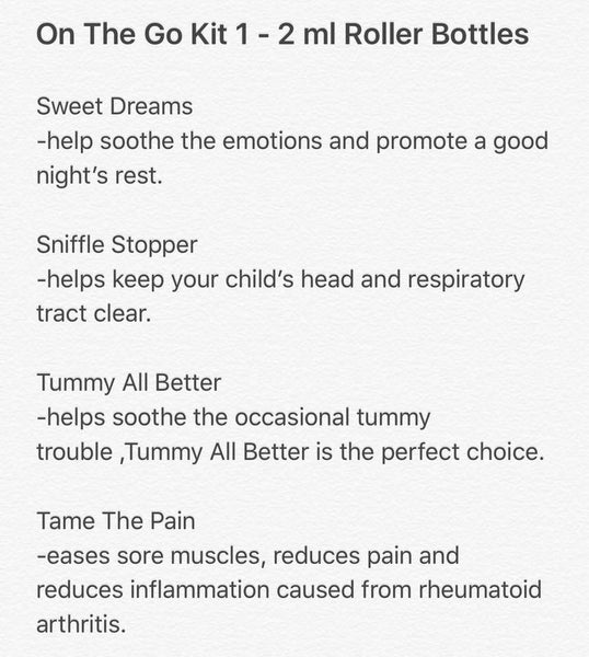 A ON THE  GO KIT - 5ml Roller Potion Sampler (4 pieces)